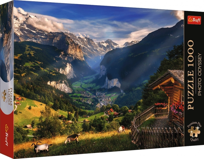 Puzzle Lauterbrunnen Elveția 1000 piese