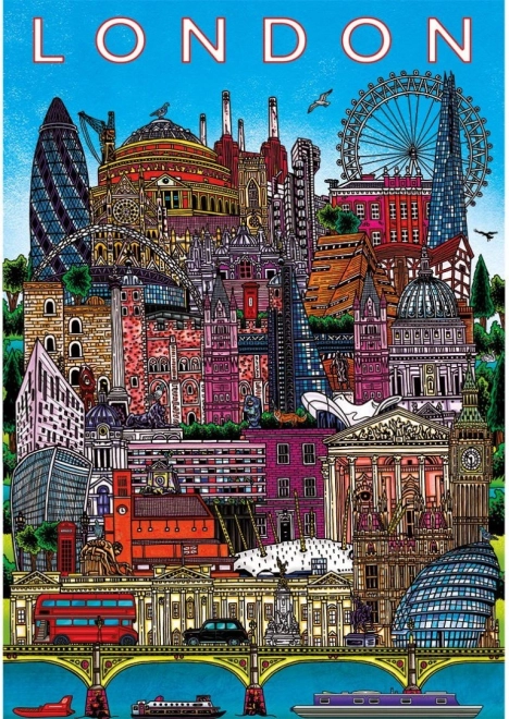 Puzzle Gibsons Privire asupra Londrei 500 piese