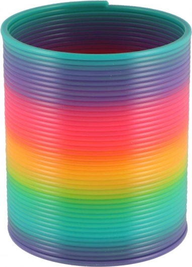 Spirală plastică curcubeu jucărie