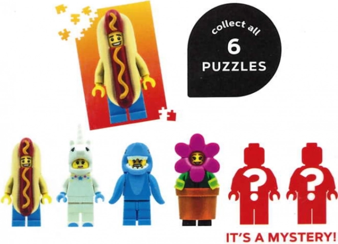 Puzzle Mysterie cu minifigurină LEGO® ediția roșie