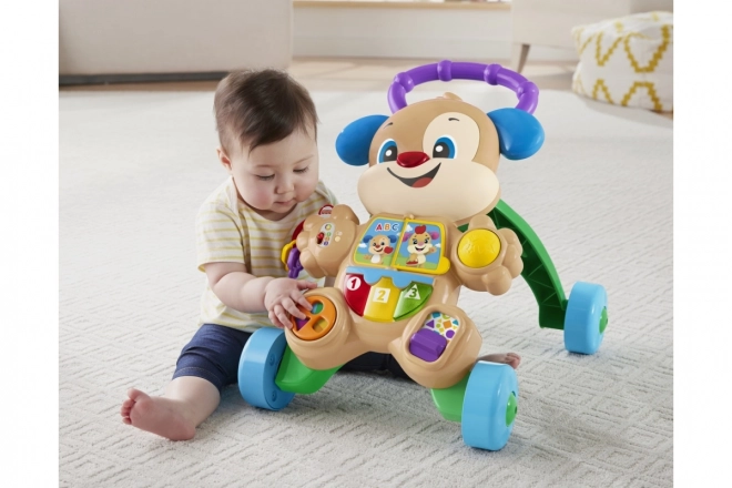 Fisher-Price Râde și învață - Cățeluș de mers