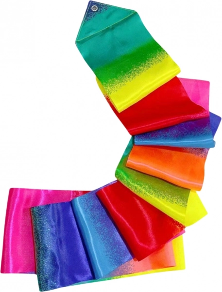 Panglică colorată pentru gimnastică și dans, 205 x 5 cm
