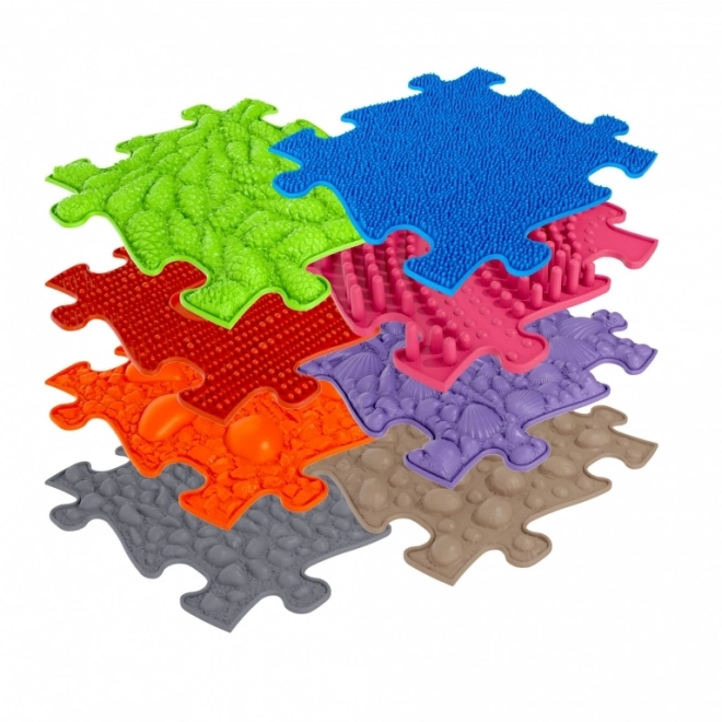 Mată senzorială ortopedică cu puzzle Woopie