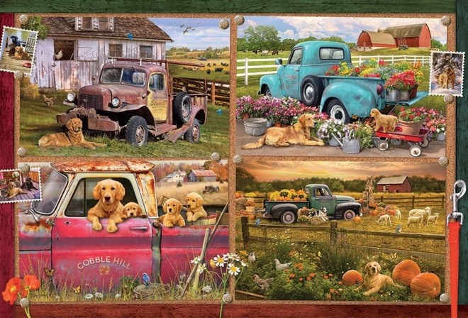 Puzzle Cobble Hill Viața câinilor 2000 piese