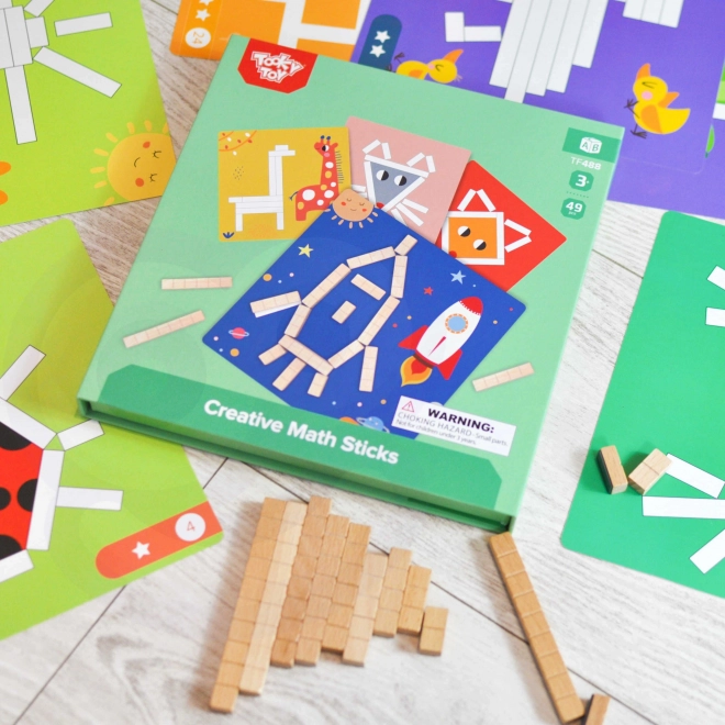 Joc de puzzle logic cu blocuri magnetice Tooky Toy