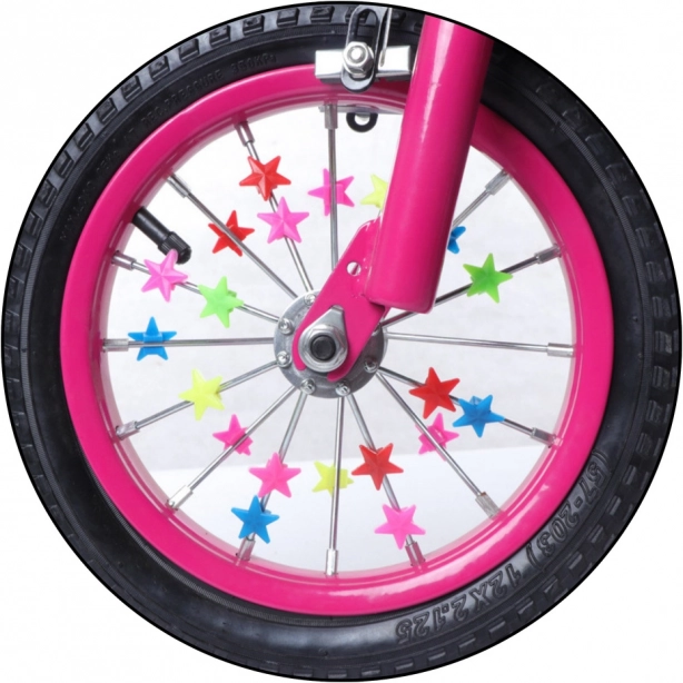 Mărgele pentru spițele bicicletei Steluțe 35 bucăți colorate