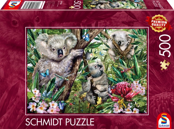 Puzzle Koala cu familie 500 piese