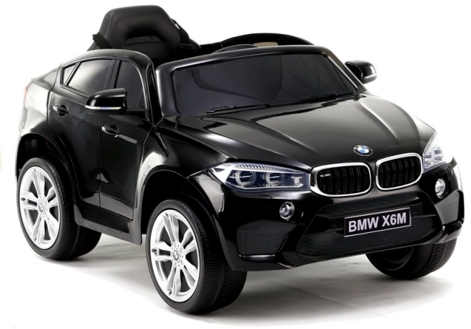 Mașină electrică BMW X6 neagră piele EVA