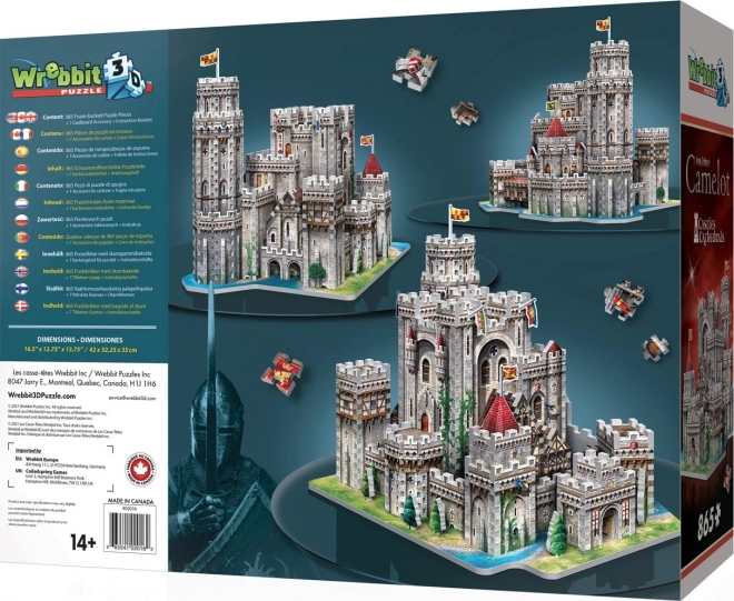 puzzle 3D castelul Camelot Wrebbit