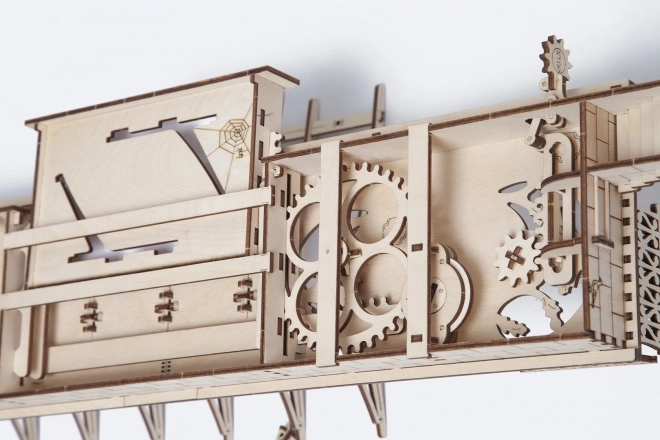 Puzzle mecanic 3D din lemn Ugears Gara