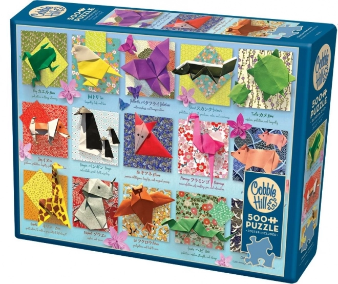 Puzzle Origami animale COBBLE HILL 500 piese