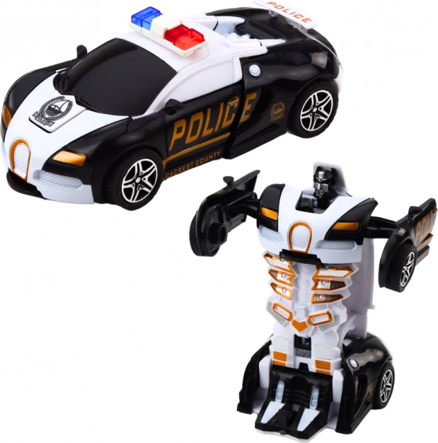 Auto Robot 2v1 Mașină de Poliție Sportivă