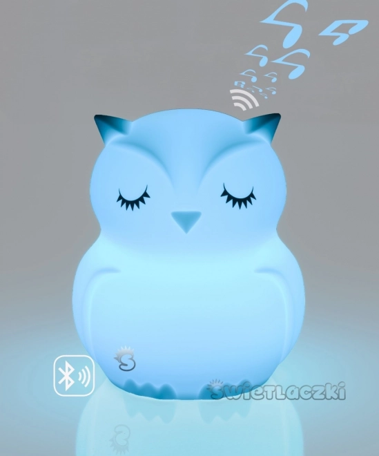 Lampă de noapte din silicon cu difuzor Bluetooth Bufnița HU HU