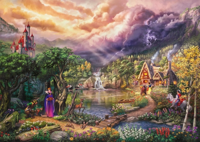 Puzzle Disney Albă ca Zăpada și Regina - 1000 de piese