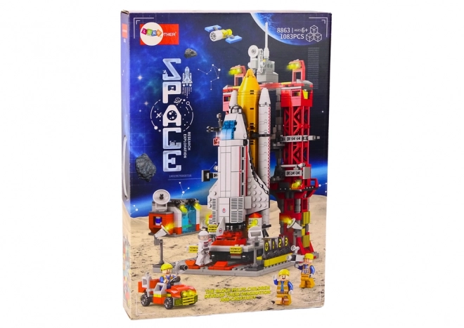 Set de construcție navă spațială cu rampă de lansare