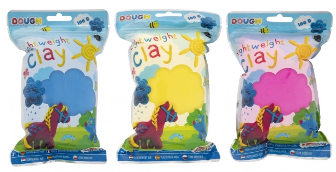 Plastilină în punguță 100g - 3 culori