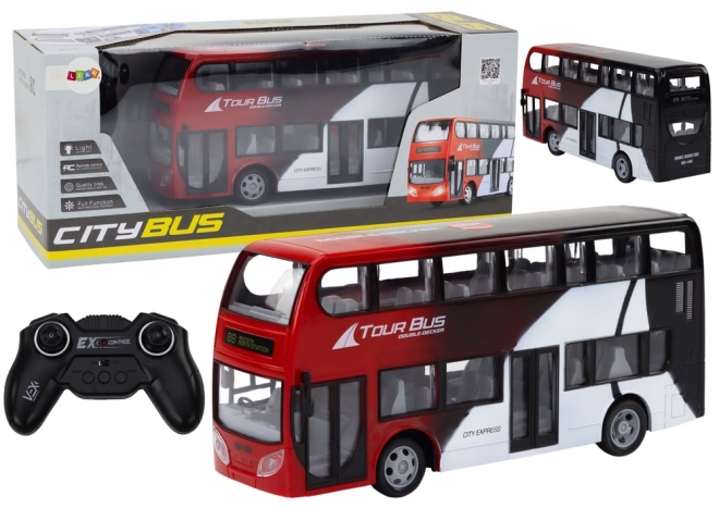 Autobuz Etajat Controlat de la Distanță Lumini RC