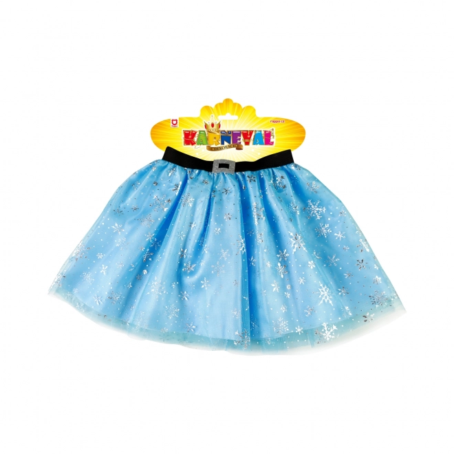 Fustă tutu de iarnă pentru prințese cu fulgi de zăpadă