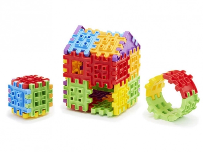 Little Tikes set creativ cuburi waffle 60 de elemente cu geantă