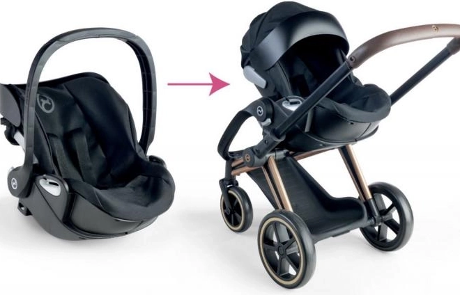 Cărucior pentru păpuși Cybex 3 în 1 negru