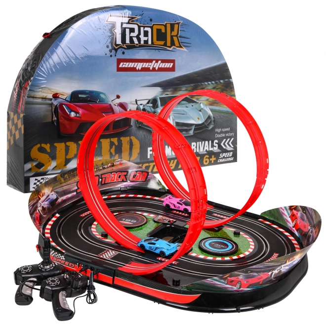 Set pistă de curse Track Speed pentru copii 6+ Autovehicule controlate + efecte interactive