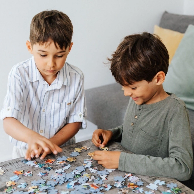 Puzzle Căpitanul curajos Regele Leu 100 de piese