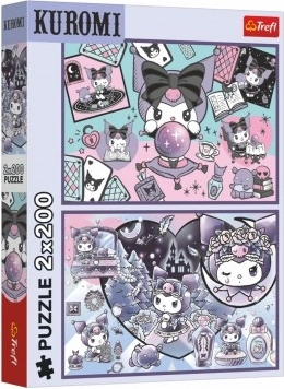 Puzzle Trăznăi cu Kuromi 2x200 piese