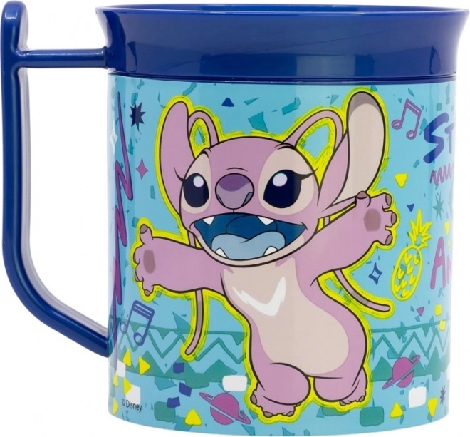 Cănuță din plastic cu motiv Stitch