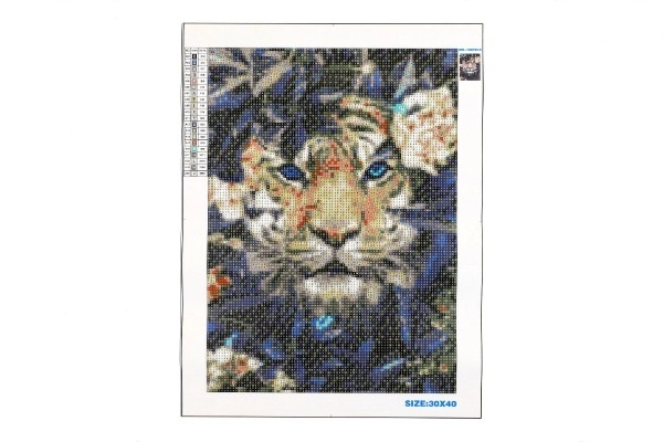 Pictură pe diamante Tigrul Ascuns 30x40 cm