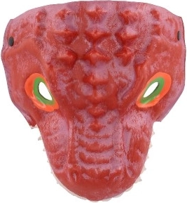 Dinozaur mască din spumă 20x19 cm diverse tipuri pentru carnaval