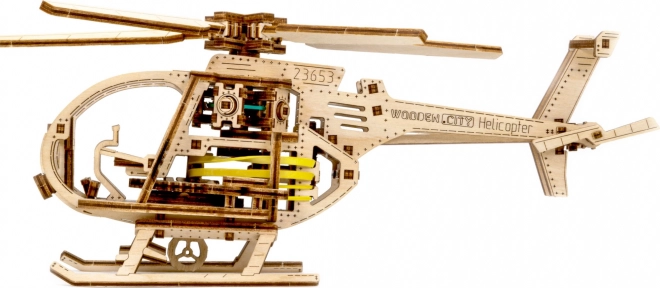 Puzzle 3D din lemn elicopter militar