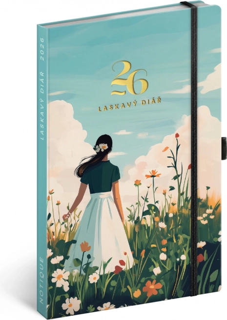 Agenda zilnică Laskavý 2026, 13 x 21 cm