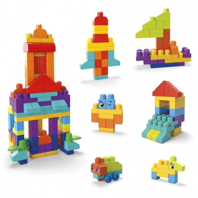 Mega Bloks Pungă Mare De Cărămizi - Albastru