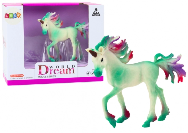 Figurină colectibilă unicorn verde 8 cm