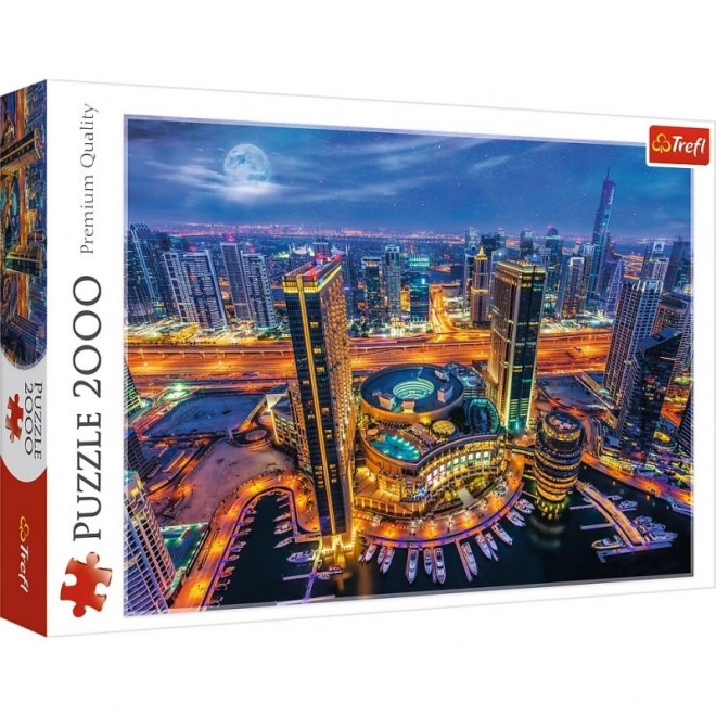 Puzzle 2000 piese Luminile Dubaiului