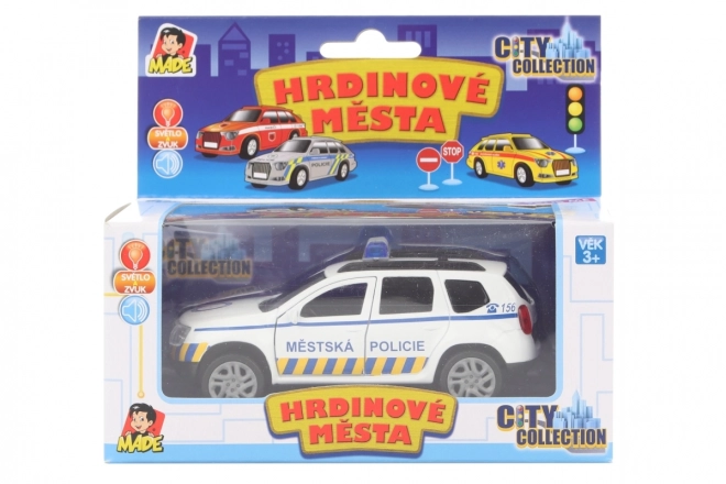 Mașină Poliție Oraș cu Lumină și Sunet