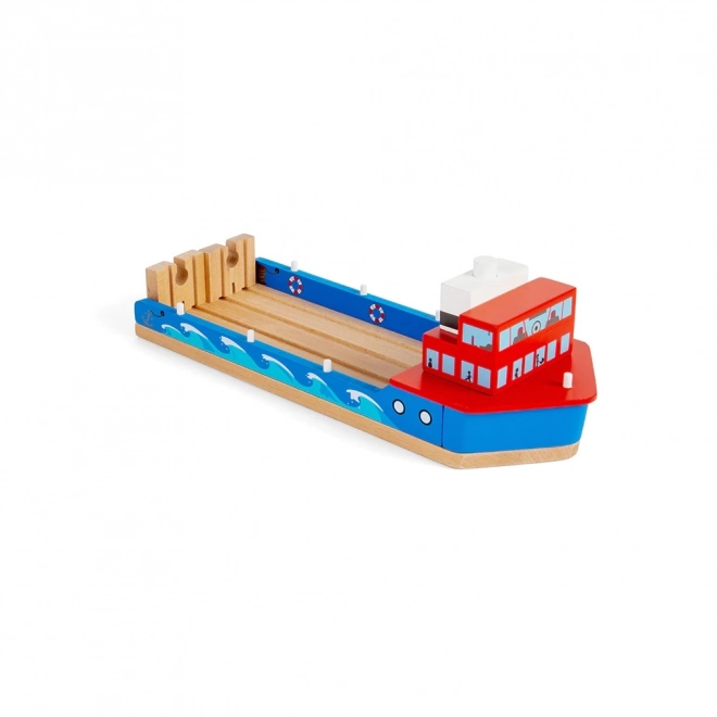 Ferryboat de tren din lemn Bigjigs Rail