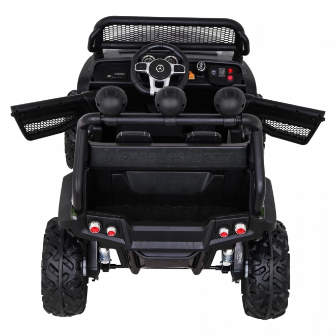 Mercedes Benz Unimog pentru copii Moro lak + tracțiune 4x4 + telecomandă + spațiu bagaje + pornire lentă + MP3 LED