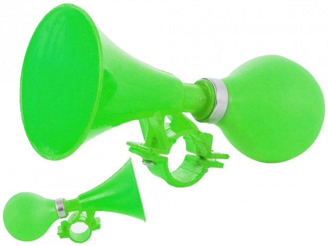 Claxon de bicicletă cu balon verde din cauciuc
