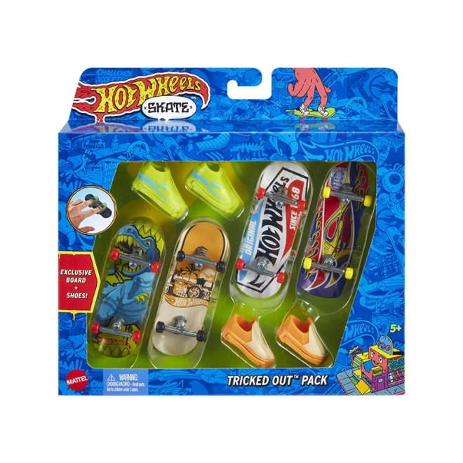 Set skateboard fingerboard pentru copii Hot Wheels