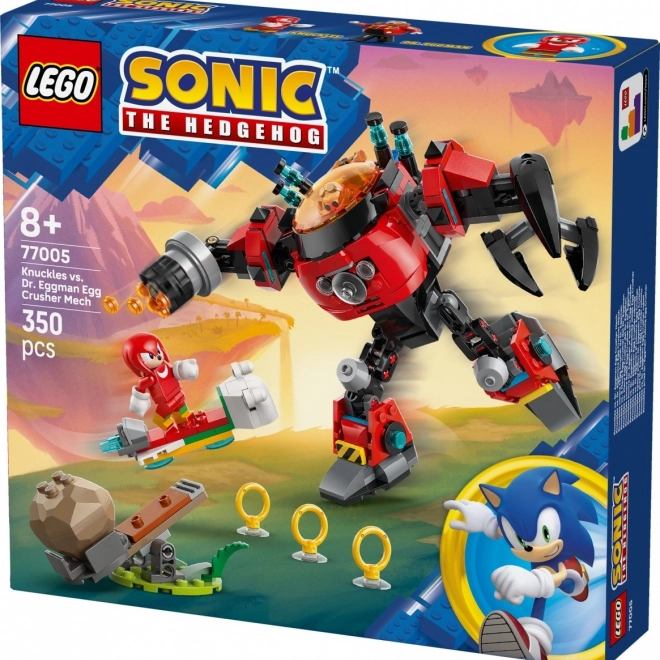 Cărămizi Sonic Knuckles împotriva Dr. Eggman în Mechu Egg Crusher