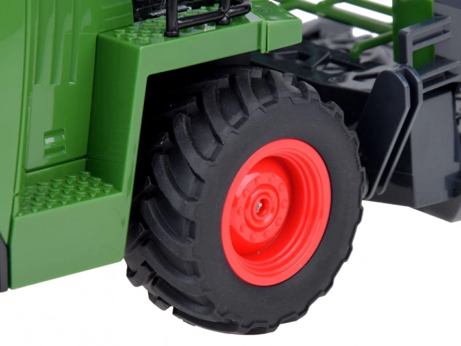 Tractor combină verde multifuncțională cu lumini și sunete