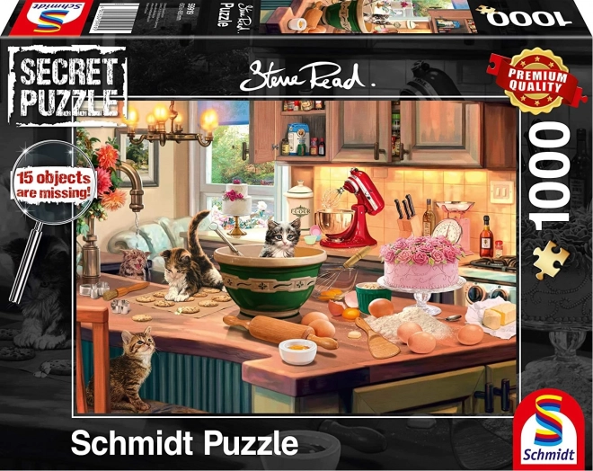 Puzzle Schmidt secret pe masa din bucătărie 1000 piese