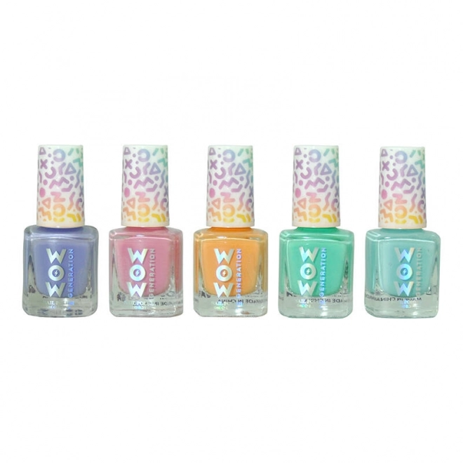 Set lac de unghii pastel WOW 5 bucăți