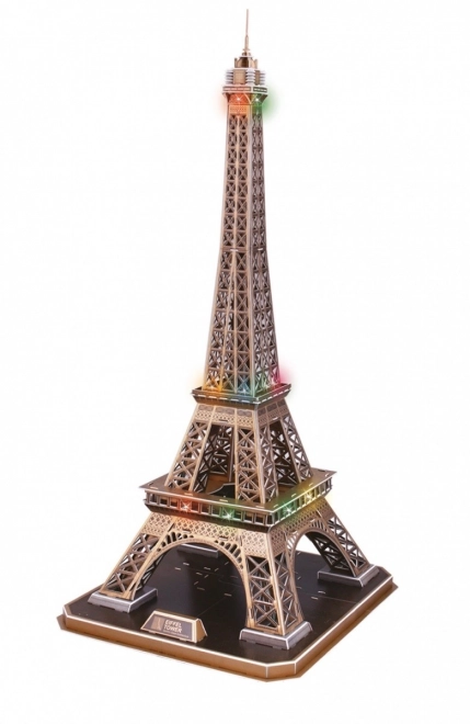 Puzzle 3D cu lumini Turnul Eiffel CubicFun