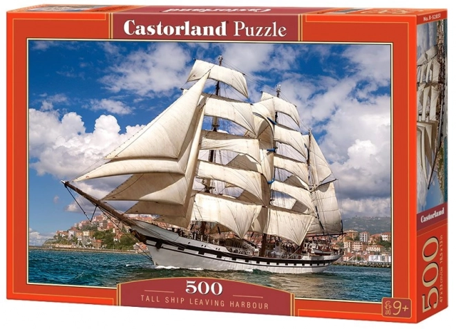 Puzzle 500 piese Nava Tall părăsind portul