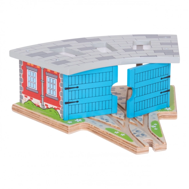 Depoul triplu cu porți Bigjigs Rail