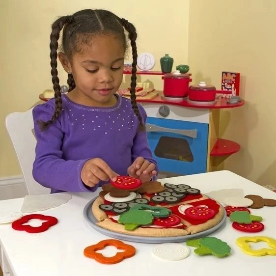 Pizza din fetru Melissa and Doug