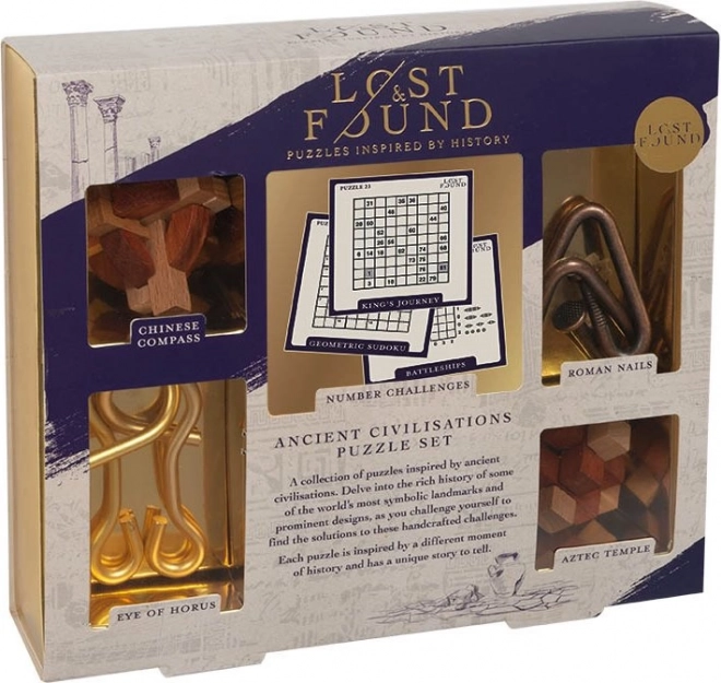 Puzzle Civilizațiile Antice 5în1 de la Professor Puzzle
