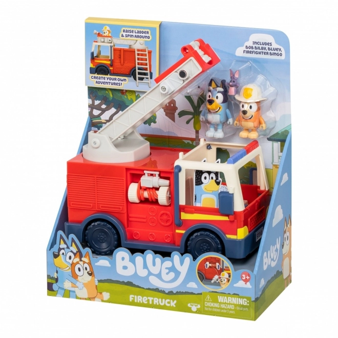 Set figurine Bluey Mașină de pompieri